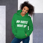 Load image into Gallery viewer, MY RATE$ WENT UP - Unisex Hoodie
